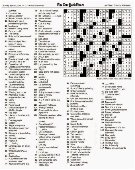 april 25 2024 nyt crossword answers|ny times crossword answers april 24.